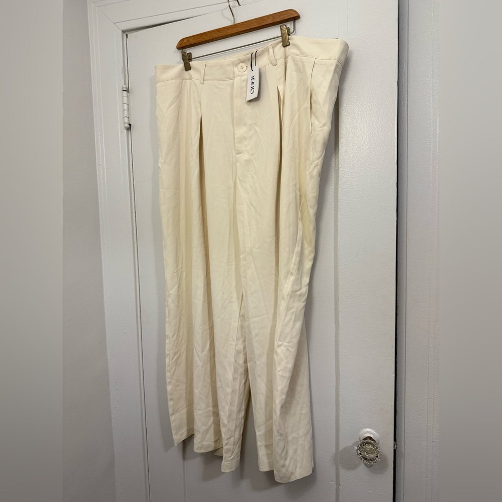 High Waist Wide Leg Trousers by Cider